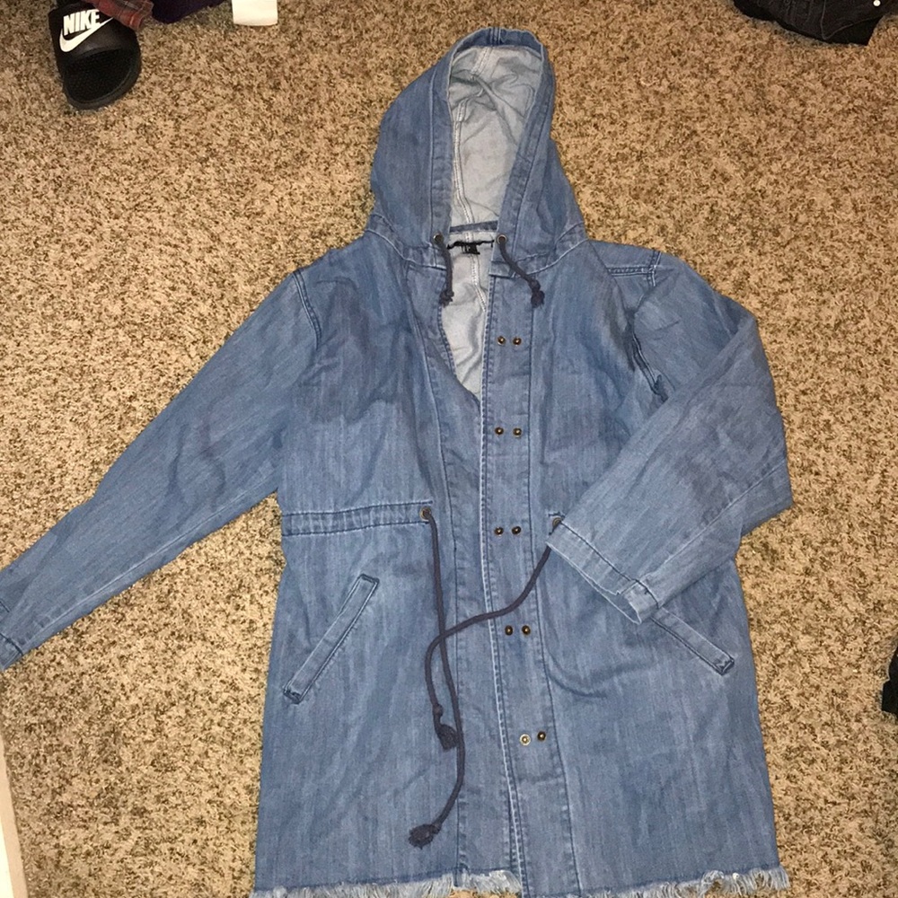 Never worn denim over jacket